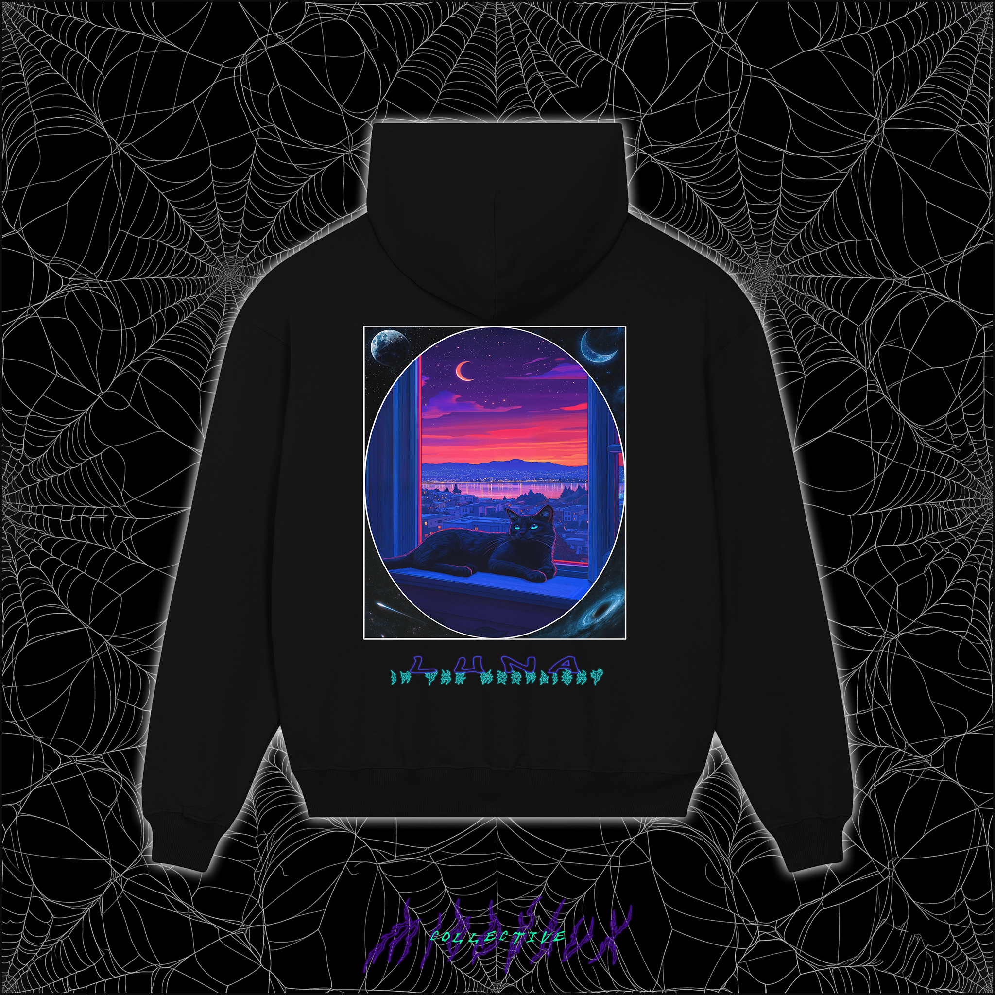 Luna in the Moonlight Hooded Sweatshirt
